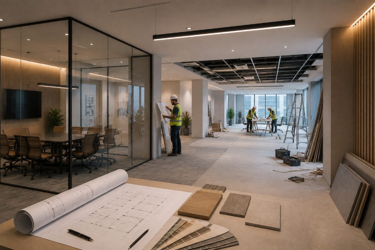 commercial office fit out process