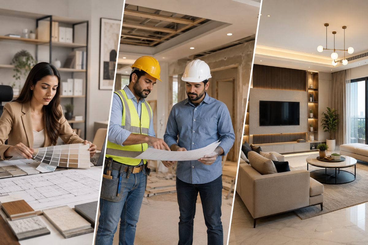 comparing interior contractor vs interior designer vs turnkey contractor